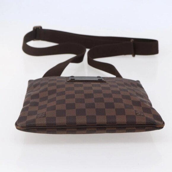 LOUIS VUITTON Damier Ebene Pochette Platt Brooklyn Bag N41100 LV Auth BA6686 - Picture 7 of 16